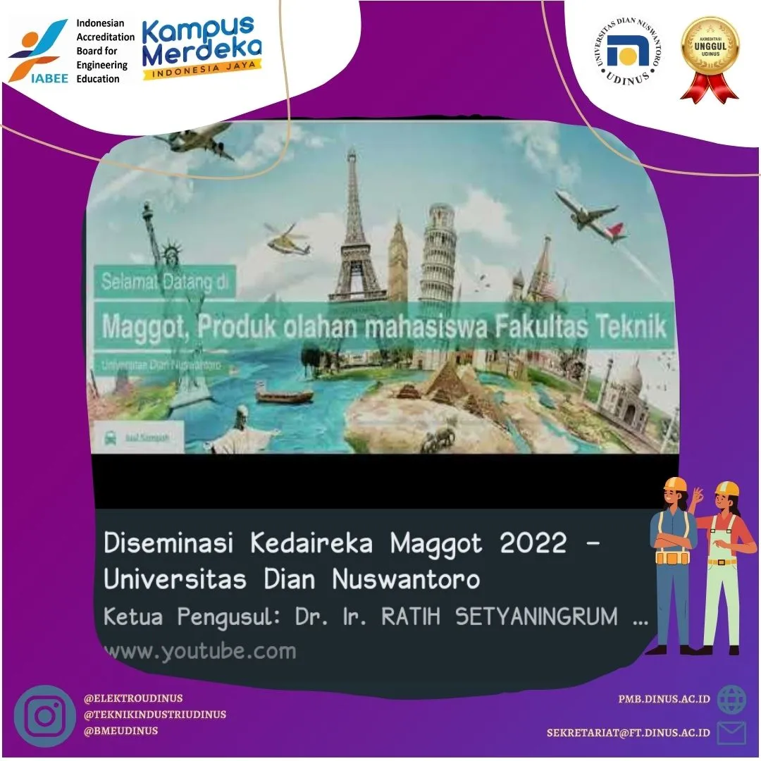 Diseminasi Kedaireka Maggot 2022 - Universitas Dian Nuswantoro