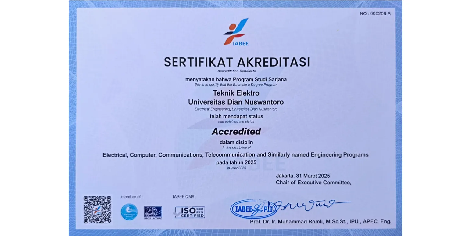AKREDITASI INTERNASIONAL IABEE TEKNIK ELEKTRO