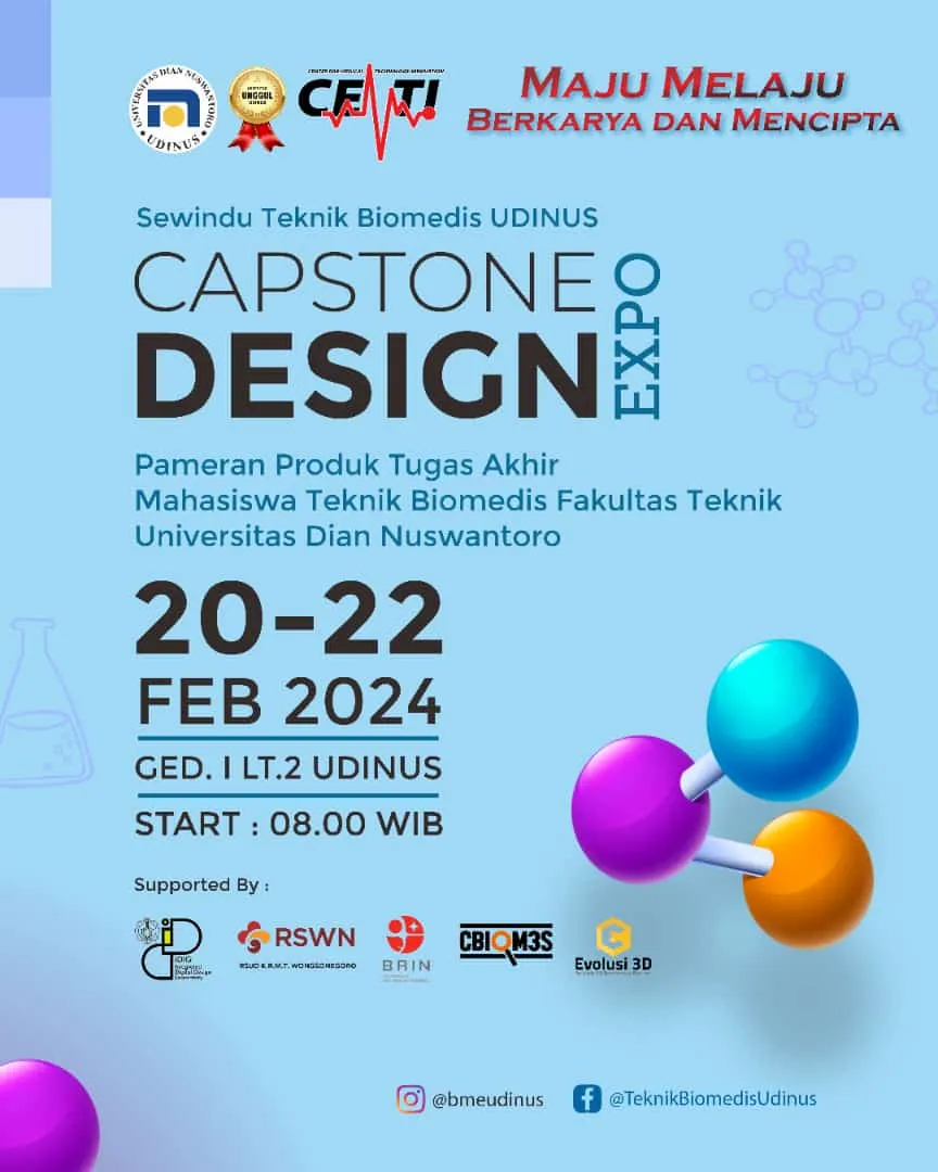 Capstone Design Expo - Pameran Produk Tugas Akhir Mahasiswa Teknik Biomedis Udinus
