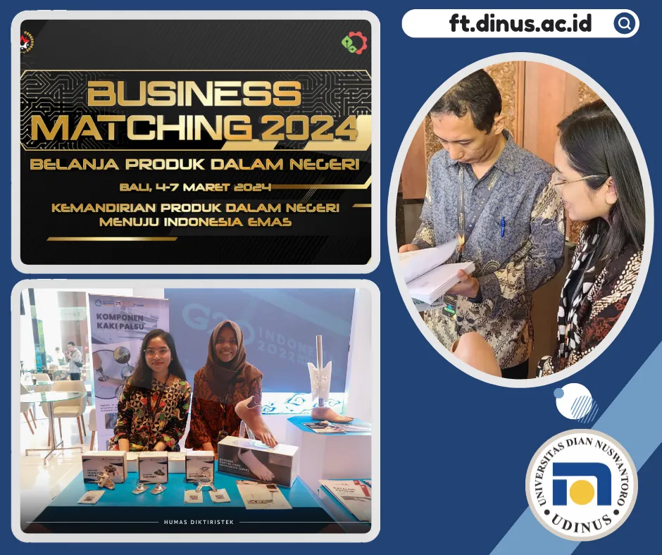 Produk Kedaireka Teknik Biomedis Udinus pada Business Matching Belanja Produk Dalam Negeri 2024
