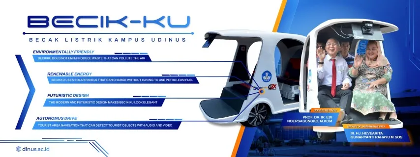 Launcing Becak Listrik Kampus Udinus (Becik-KU)