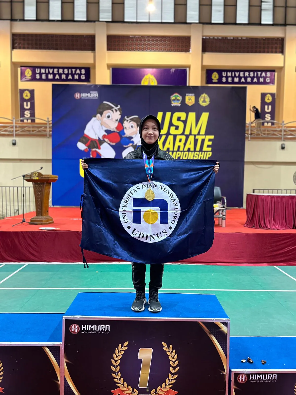 Mahasiswa Teknik Industri menyabet Medali Emas Kejuaraan Karate Tingkat Nasional 2024